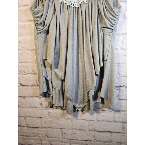 Rosegal Women's Tanktop Blouse Lace Flowy Front Layers Size 3X‎ NWT - Picture 4 of 8